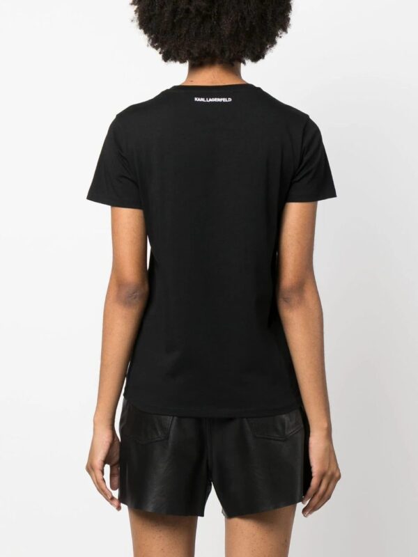 Karl Lagerfeld  Kl logo-patch organic cotton T-shirt - Image 4