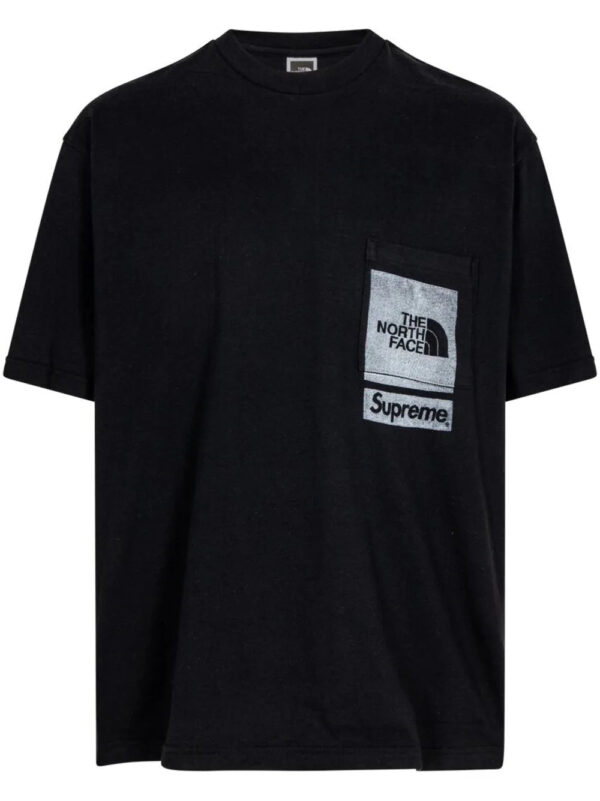 Supreme  x TNF printed pocket "Black" T-shirt