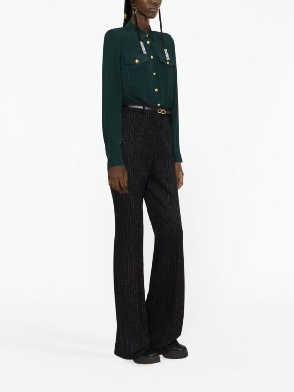 Balmain padded shoulders silk blouse - Image 4