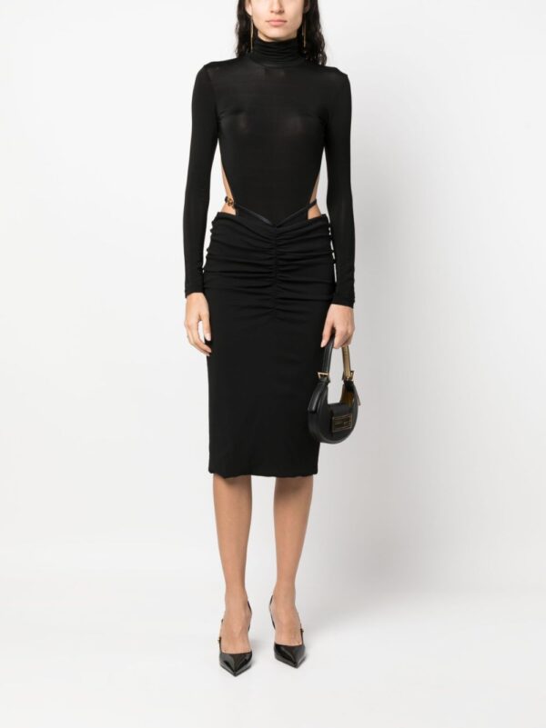 Versace  Medusa georgette midi skirt - Image 2