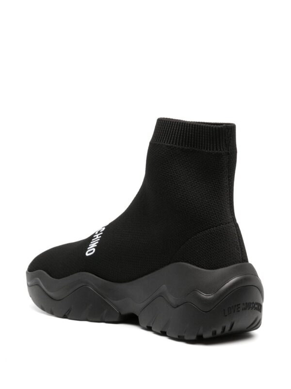 Love Moschino logo-print high-top sneakers - Image 3