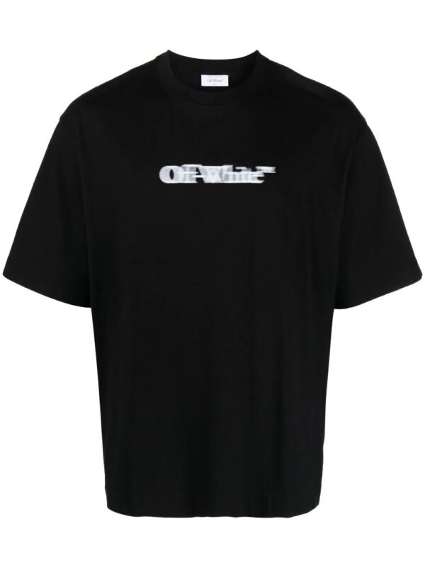 Off-White  blurred logo-print T-shirt