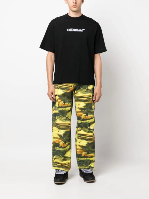 Off-White  blurred logo-print T-shirt - Image 2