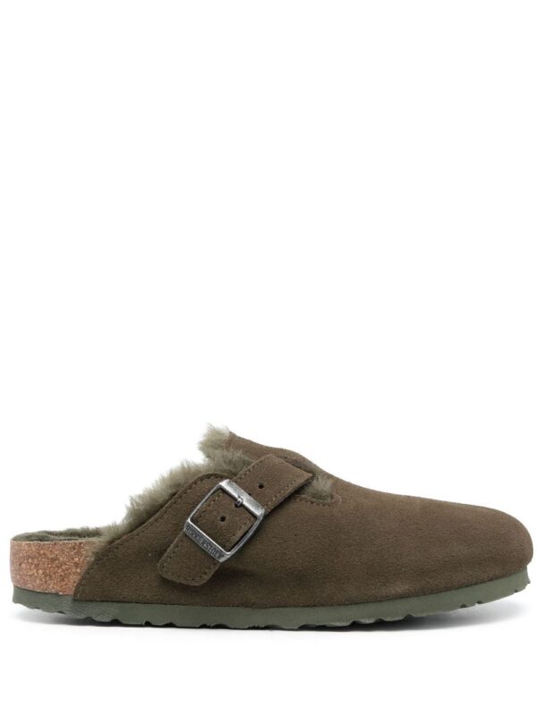 Birkenstock Boston VL suede slides