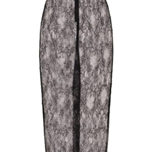 Dolce & Gabbana  semi-sheer lace midi skirt