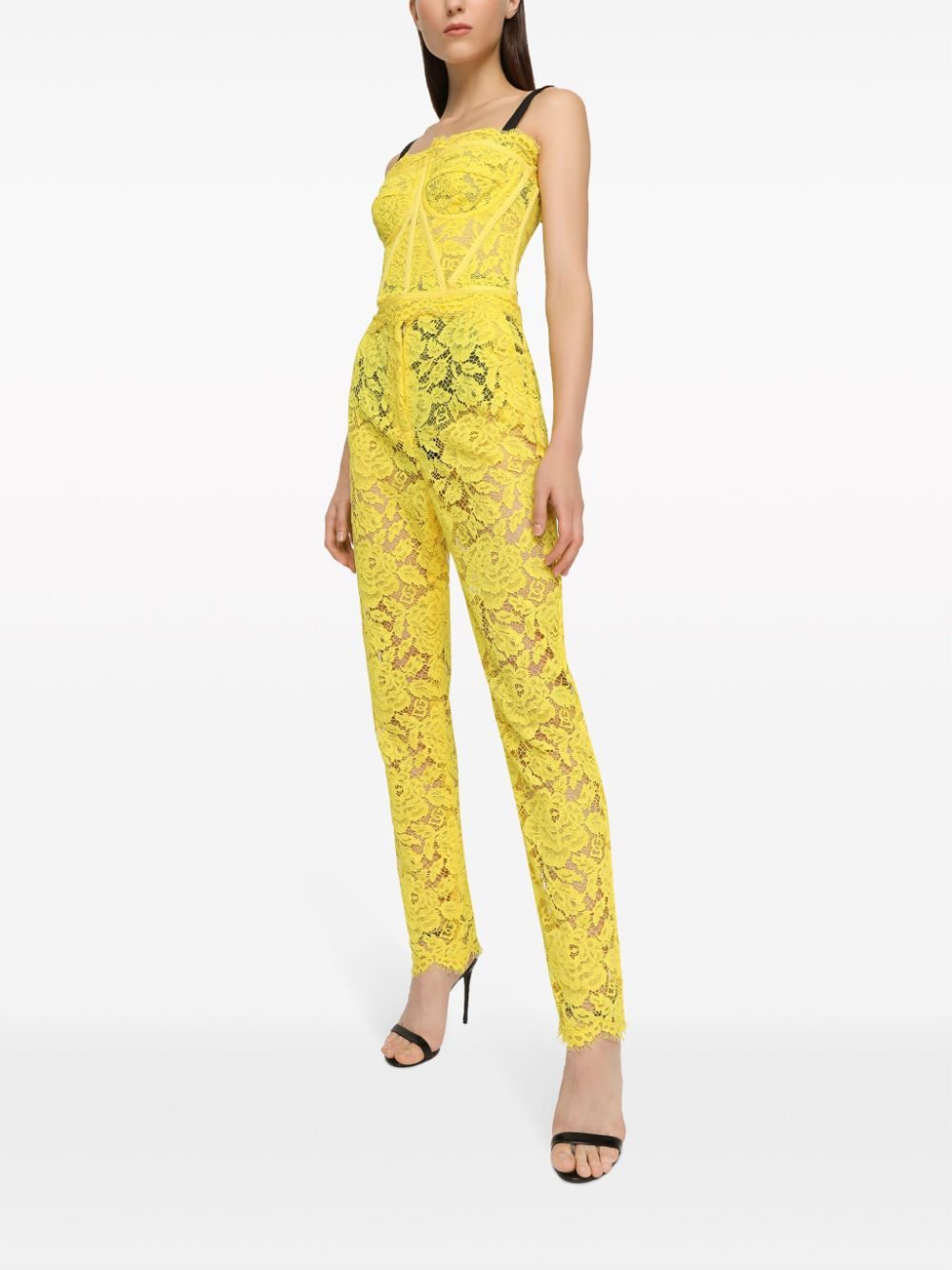 Dolce & Gabbana chantilly-lace strapless top - Image 3