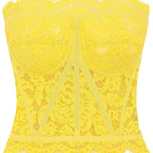 Dolce & Gabbana chantilly-lace strapless top