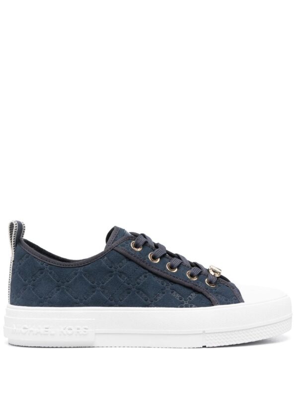 Michael Michael Kors embossed logo-print suede sneakers