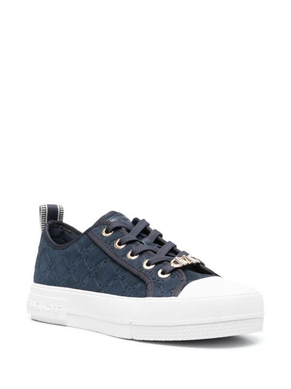 Michael Michael Kors embossed logo-print suede sneakers - Image 2