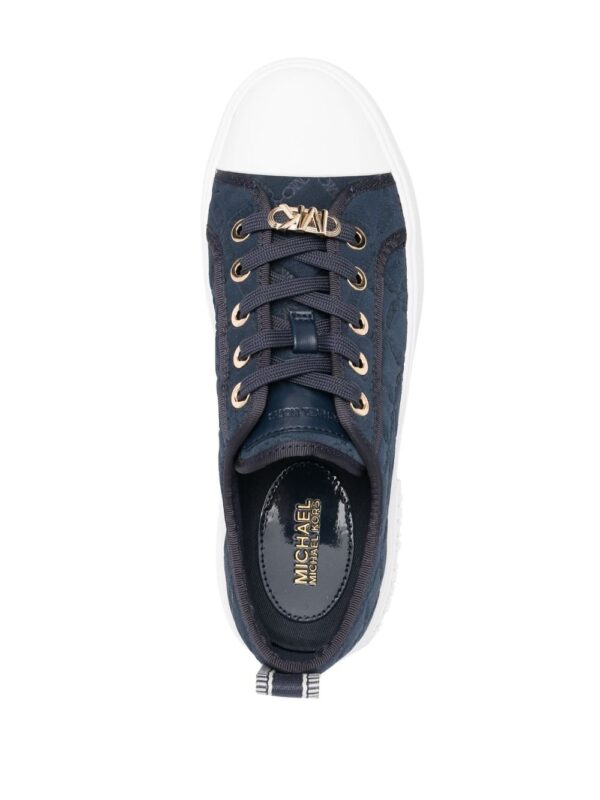 Michael Michael Kors embossed logo-print suede sneakers - Image 4