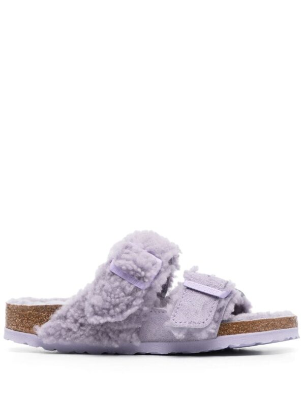 Birkenstock Teddy Split buckled slides
