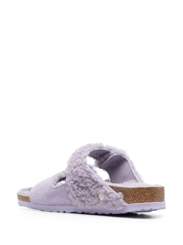 Birkenstock Teddy Split buckled slides - Image 3