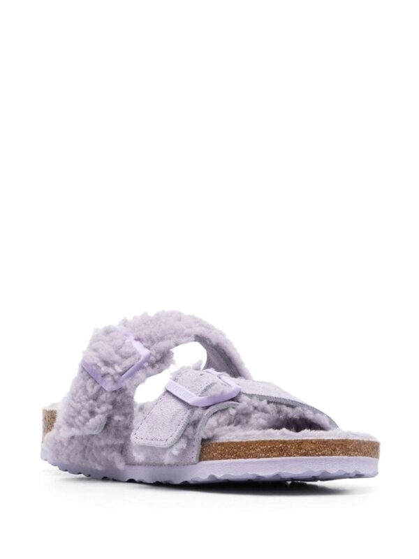 Birkenstock Teddy Split buckled slides - Image 2