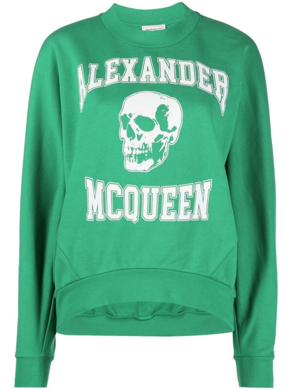 Alexander McQueen  skull-print stretch-cotton sweatshirt