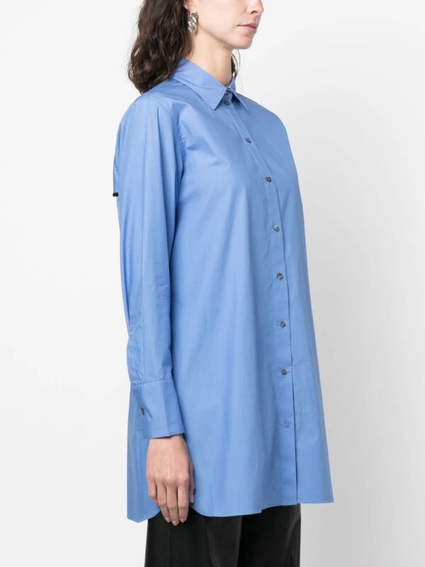 Karl Lagerfeld  logo-embroidered cotton shirt - Image 4
