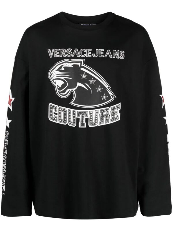 Versace Jeans Couture  logo-print long-sleeve top