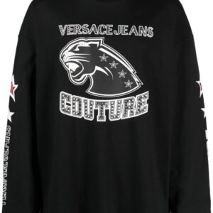 Versace Jeans Couture logo-print long-sleeve top