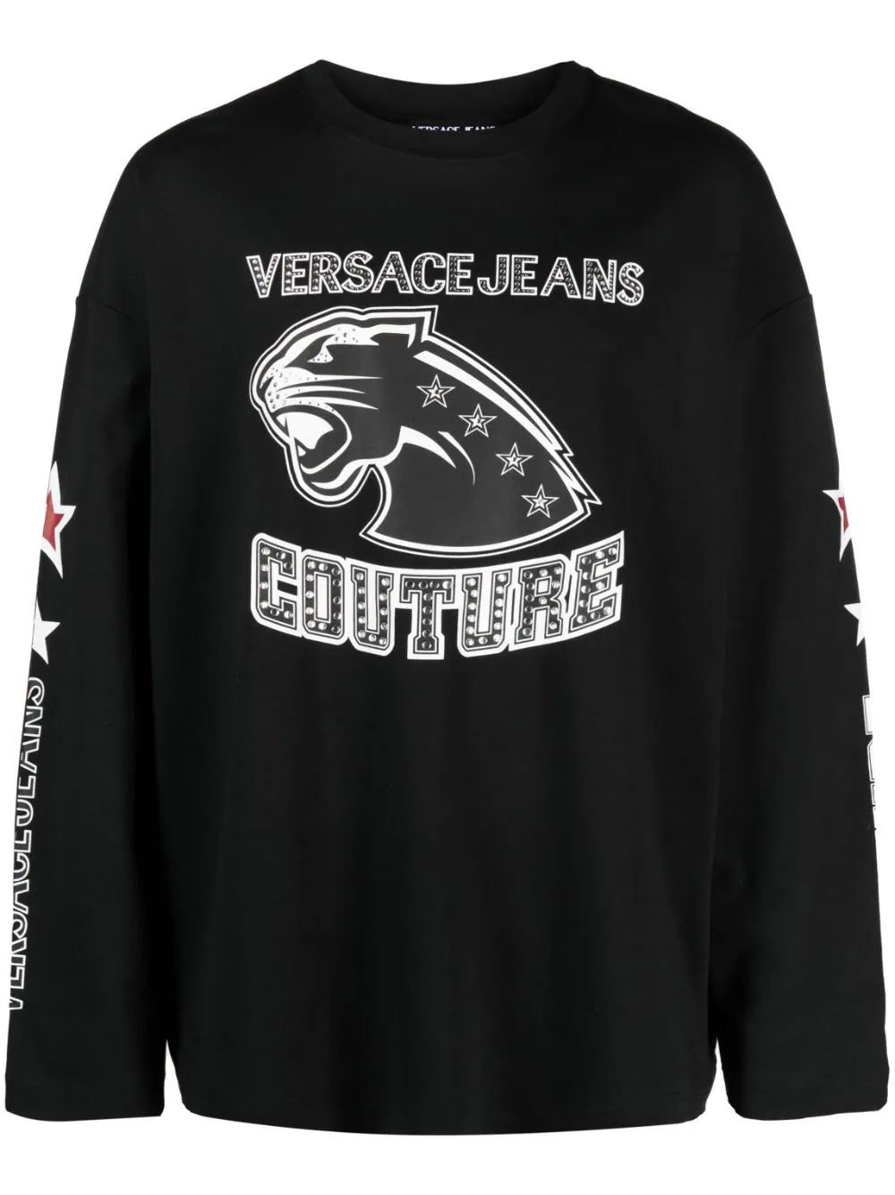 Versace Jeans Couture logo-print long-sleeve top