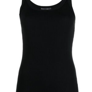 Dolce & Gabbana logo-patch ribbed tank top