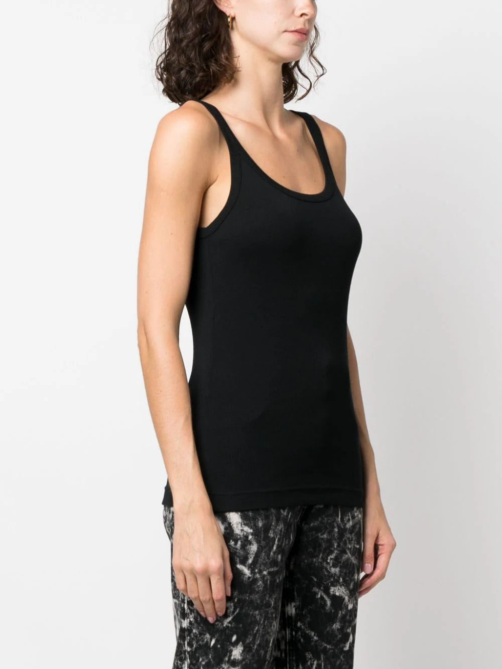 Dolce & Gabbana logo-patch ribbed tank top - Image 2