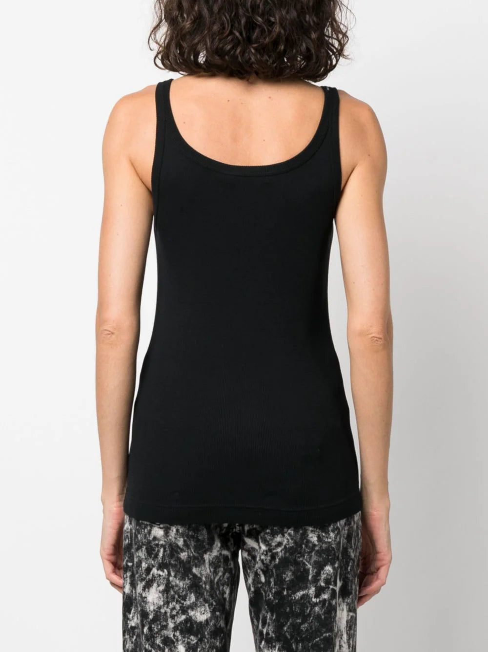 Dolce & Gabbana logo-patch ribbed tank top - Image 3