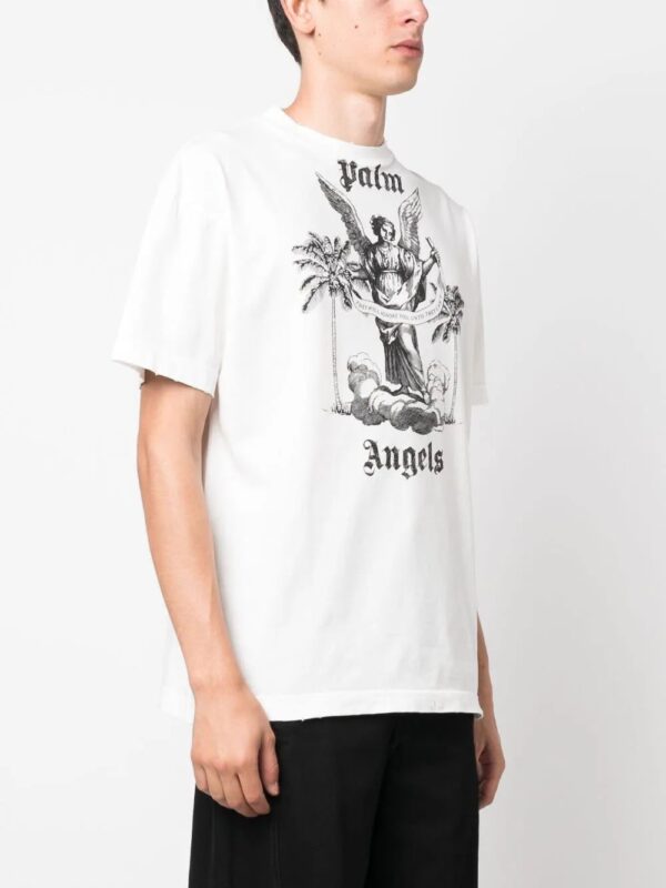 Palm Angels  slogan-print cotton T-shirt - Image 3