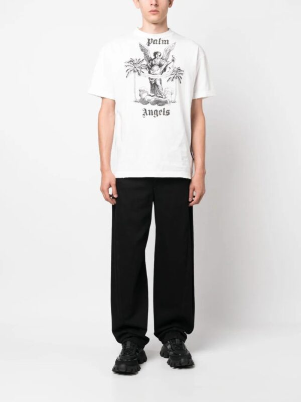 Palm Angels  slogan-print cotton T-shirt - Image 2