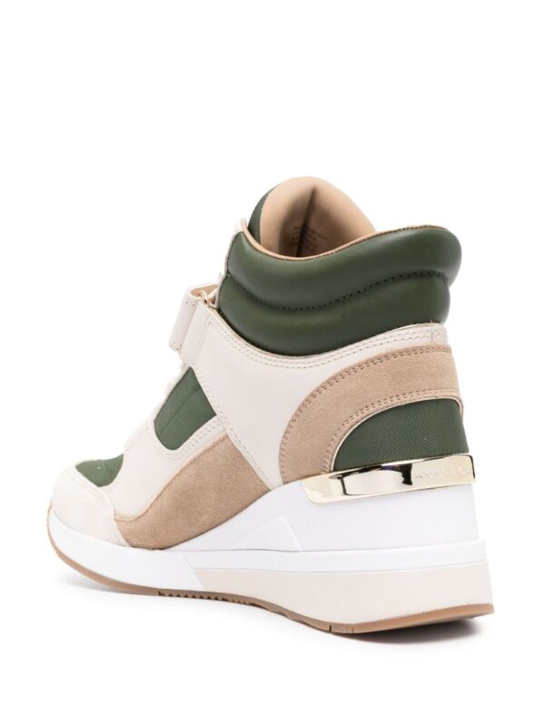Michael Michael Kors Gentry high-top leather wedge sneakers - Image 3