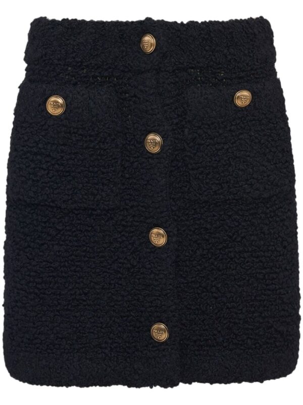 Prada  high-waisted button-fastening skirt