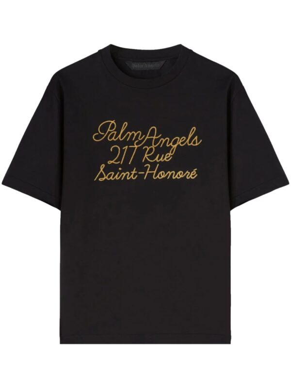 Palm Angels  logo-embroidered cotton T-shirt