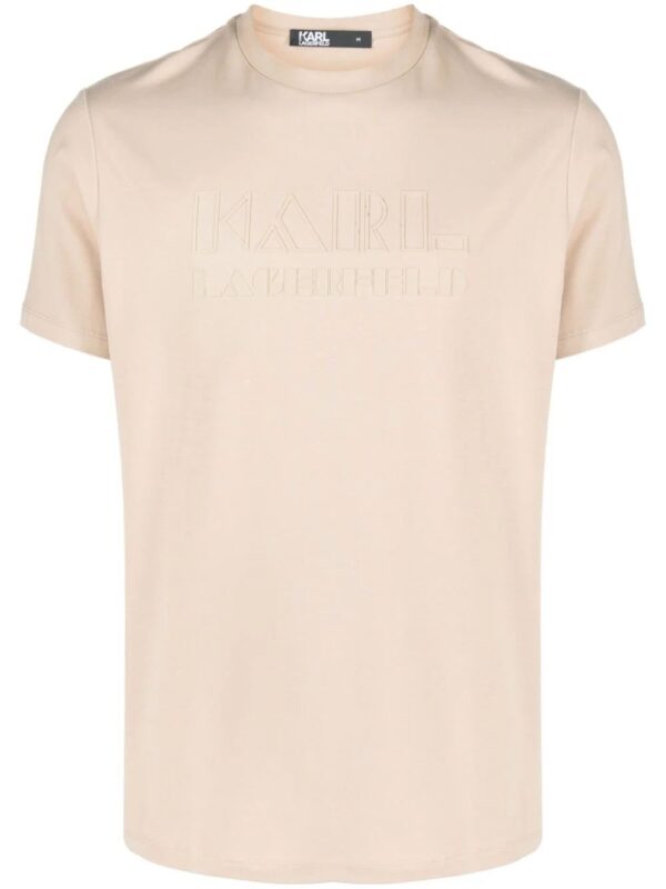 Karl Lagerfeld  logo-print cotton-blend T-shirt