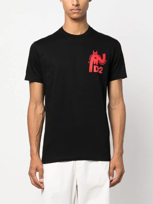 Dsquared2  slogan-print cotton T-shirt - Image 3