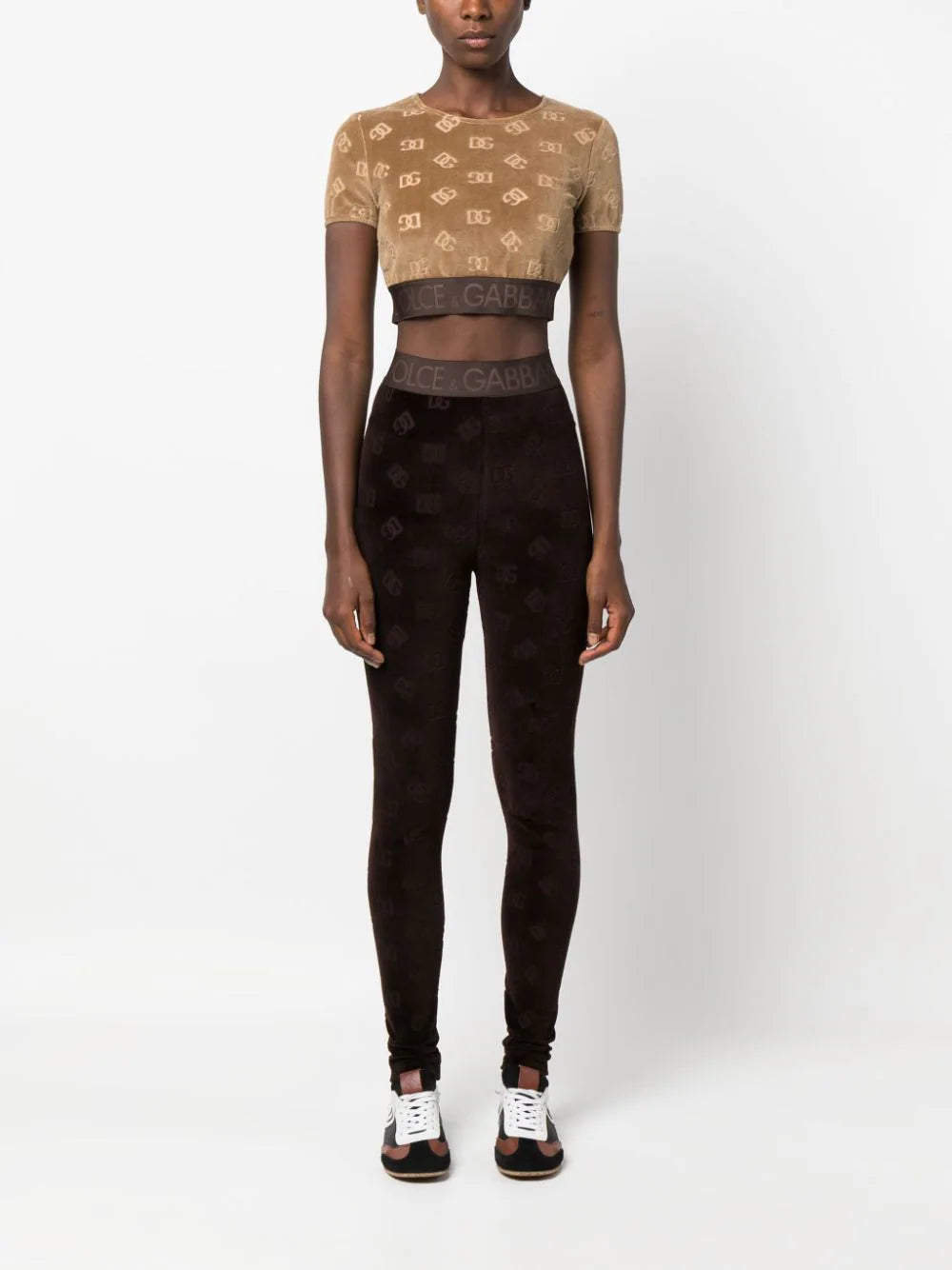 Dolce & Gabbana logo-debossed crop top - Image 2