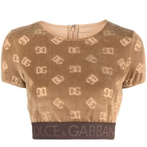 Dolce & Gabbana  logo-debossed crop top