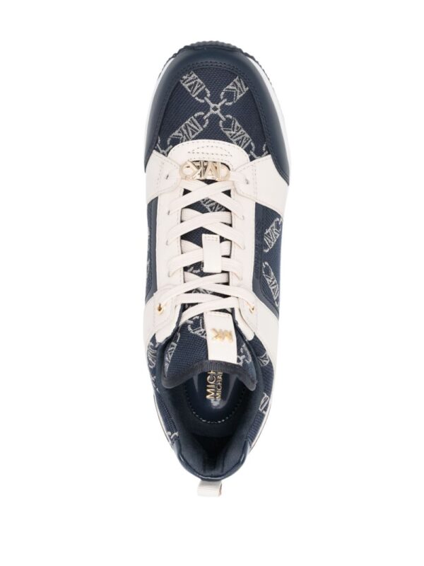 Michael Kors lace-up leather-trim sneakers - Image 4