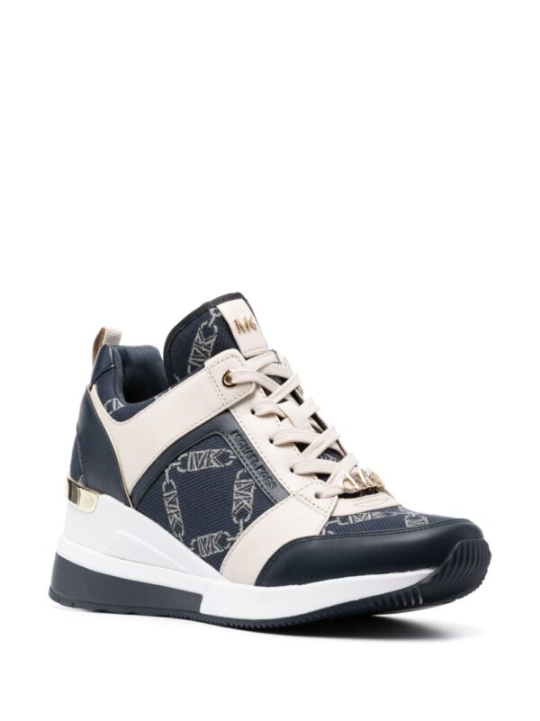 Michael Kors lace-up leather-trim sneakers - Image 2