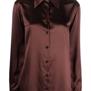 Dolce & Gabbana satin-finish silk shirt