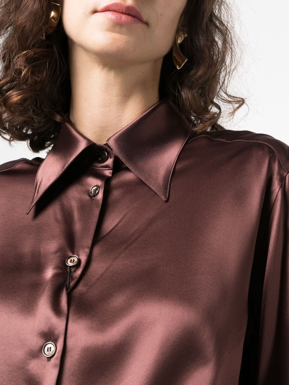 Dolce & Gabbana satin-finish silk shirt - Image 5