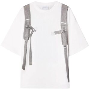 Off-White  Backpack-print cotton T-shirt