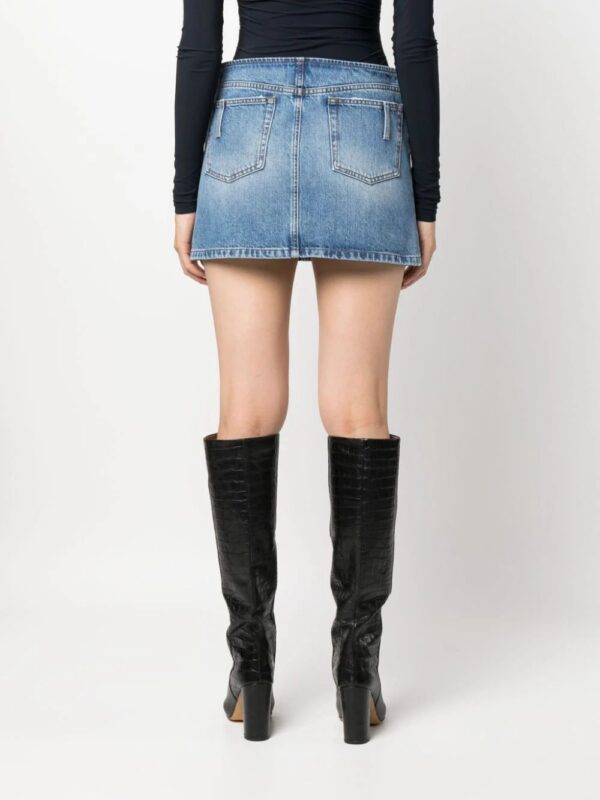 Dolce & Gabbana  distressed-effect denim miniskirt - Image 4