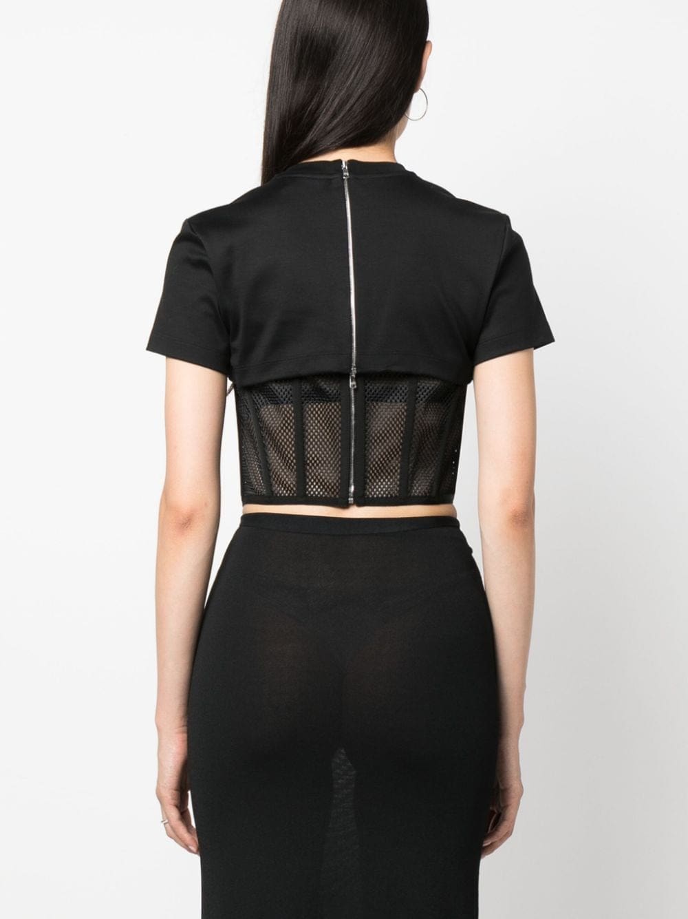 Dolce & Gabbana logo-plaque cropped top - Image 4