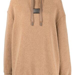 Dolce & Gabbana logo-appliqué fleece-knit jumper