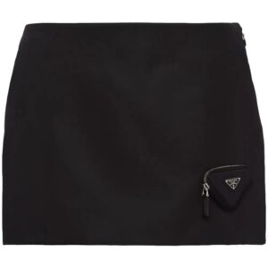 Prada  Re-Nylon pouch-embellished miniskirt