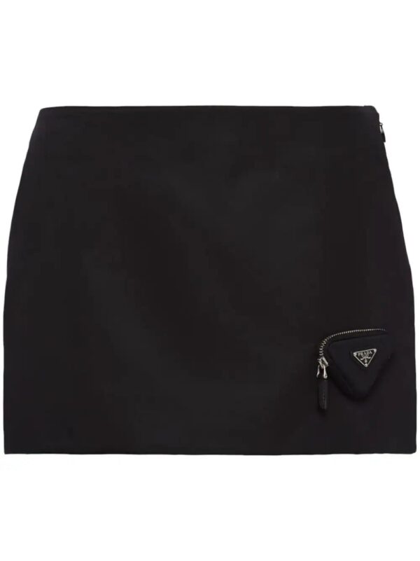 Prada  Re-Nylon pouch-embellished miniskirt