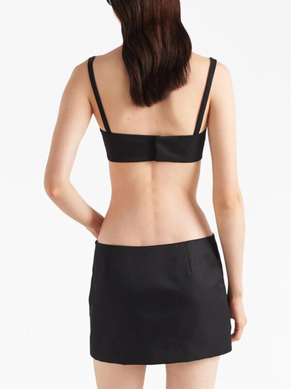 Prada  Re-Nylon pouch-embellished miniskirt - Image 3