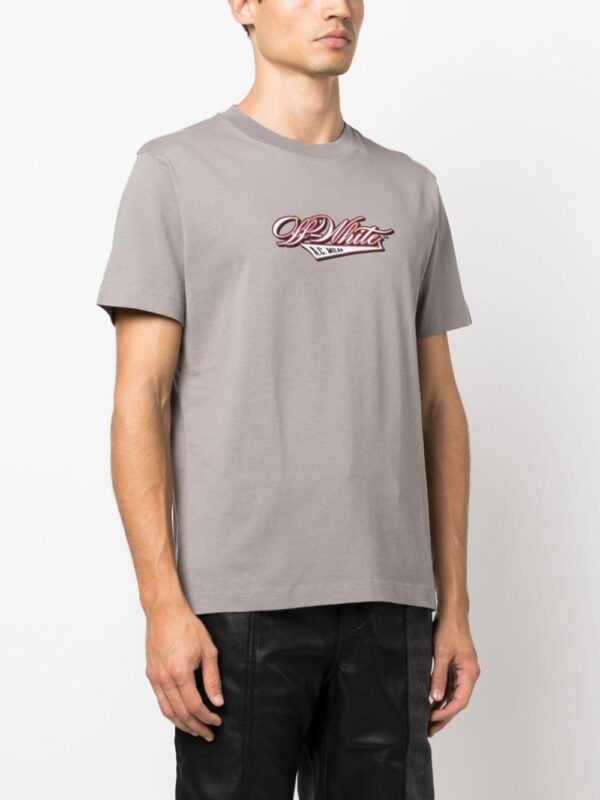 Off-White  x AC Milan graphic-print cotton T-shirt - Image 3