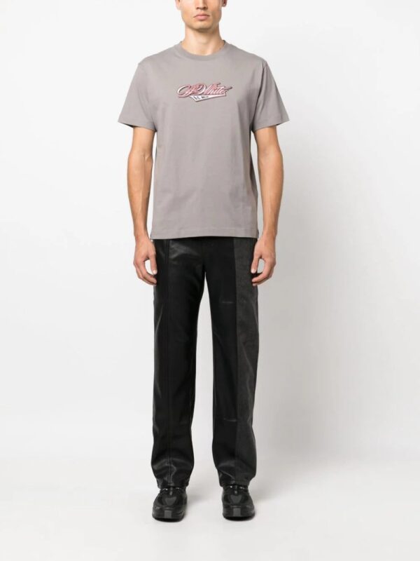 Off-White  x AC Milan graphic-print cotton T-shirt - Image 2