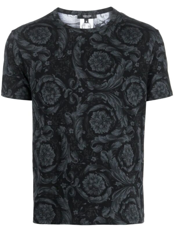Versace  baroque-print cotton T-shirt