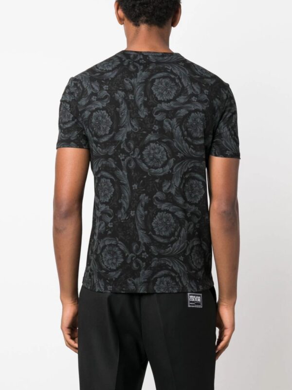 Versace  baroque-print cotton T-shirt - Image 4