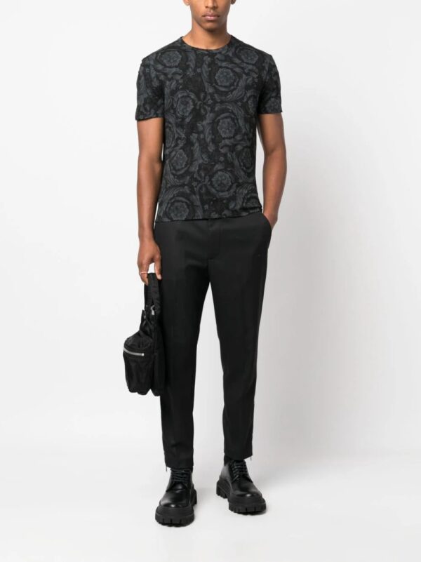 Versace  baroque-print cotton T-shirt - Image 2